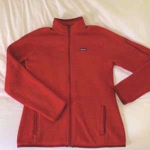 Patagonia Better Sweater jacket, red, size L